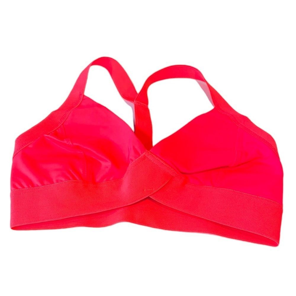Free People Movement End Game Bra Neon Coral Pink Size Small